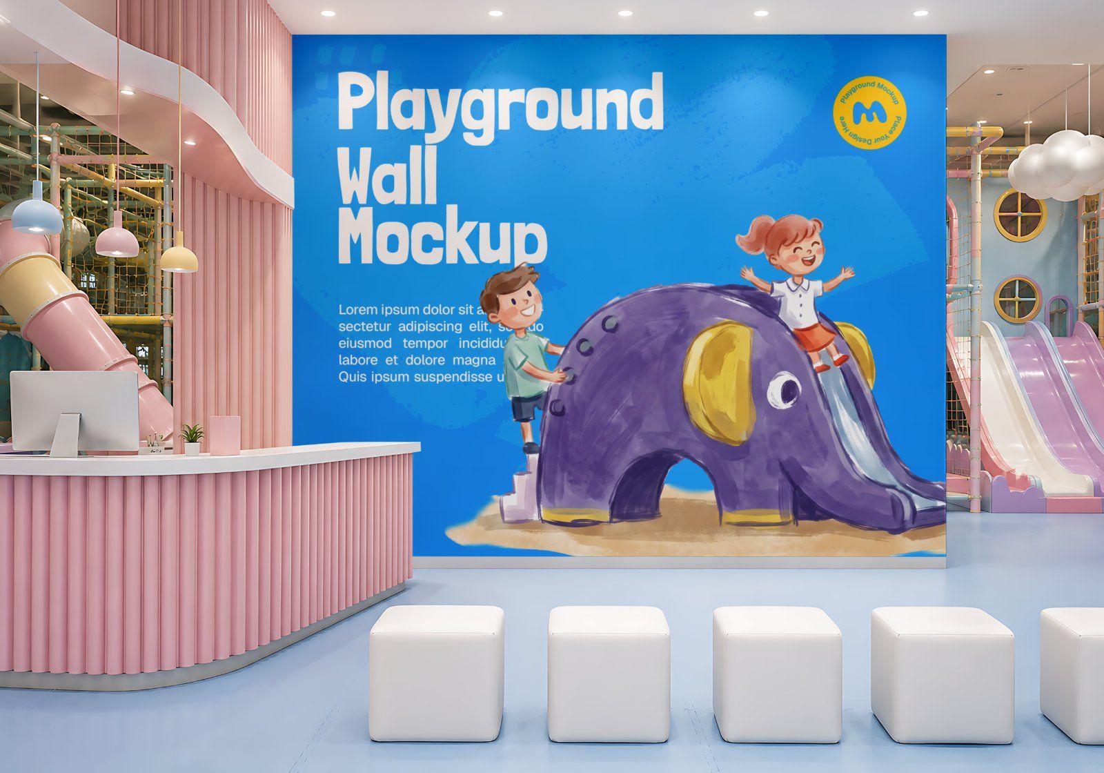 Kids Playground Branding Mockup Bundle - 15 PSD Templates  Indoor Playground & Kids Zone Brand — image 17