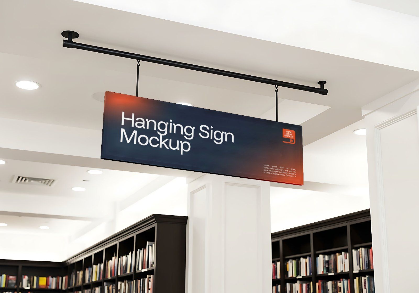 Premium Branding Book Store Mockup