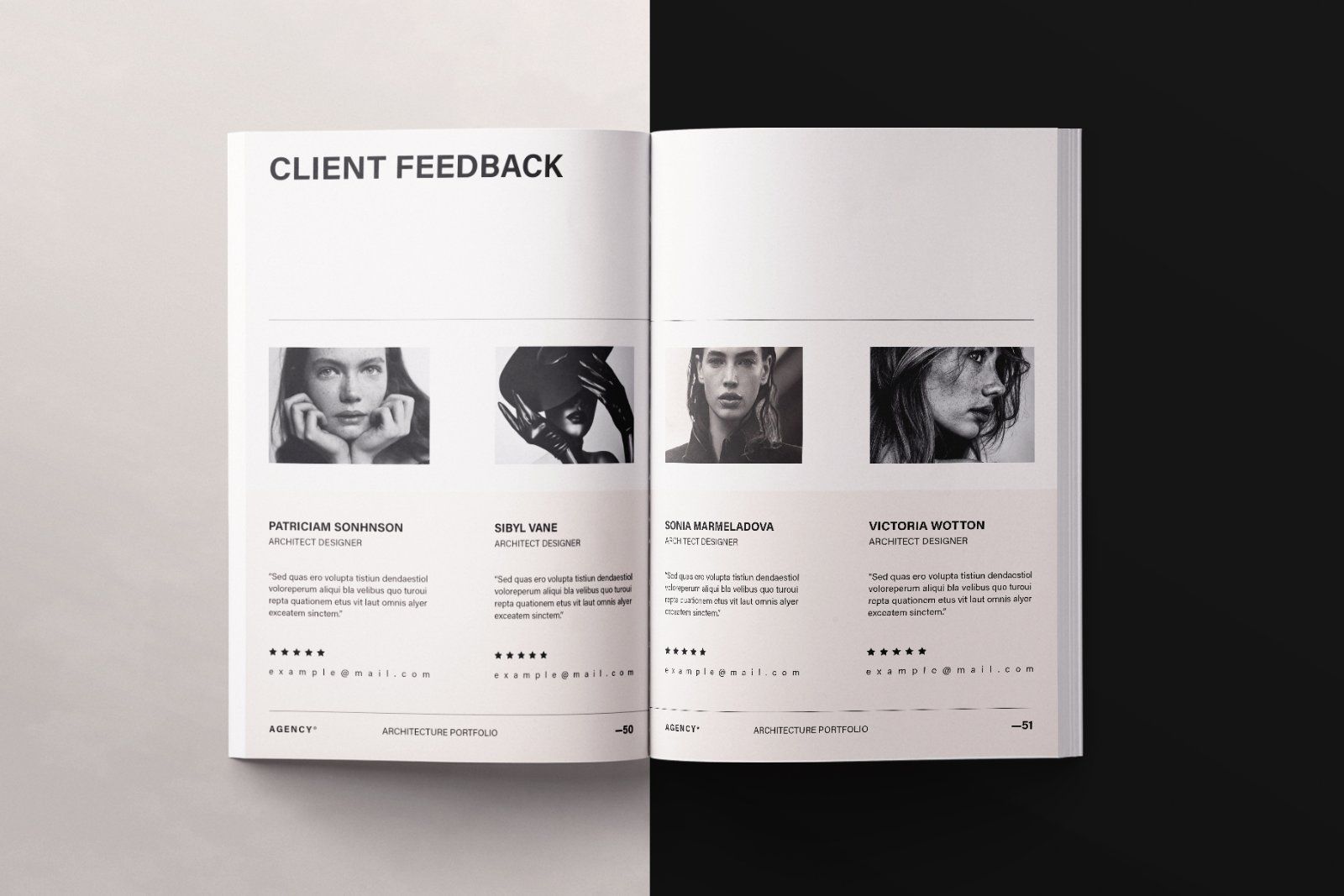 Architecture Sketch Design Portfolio Template