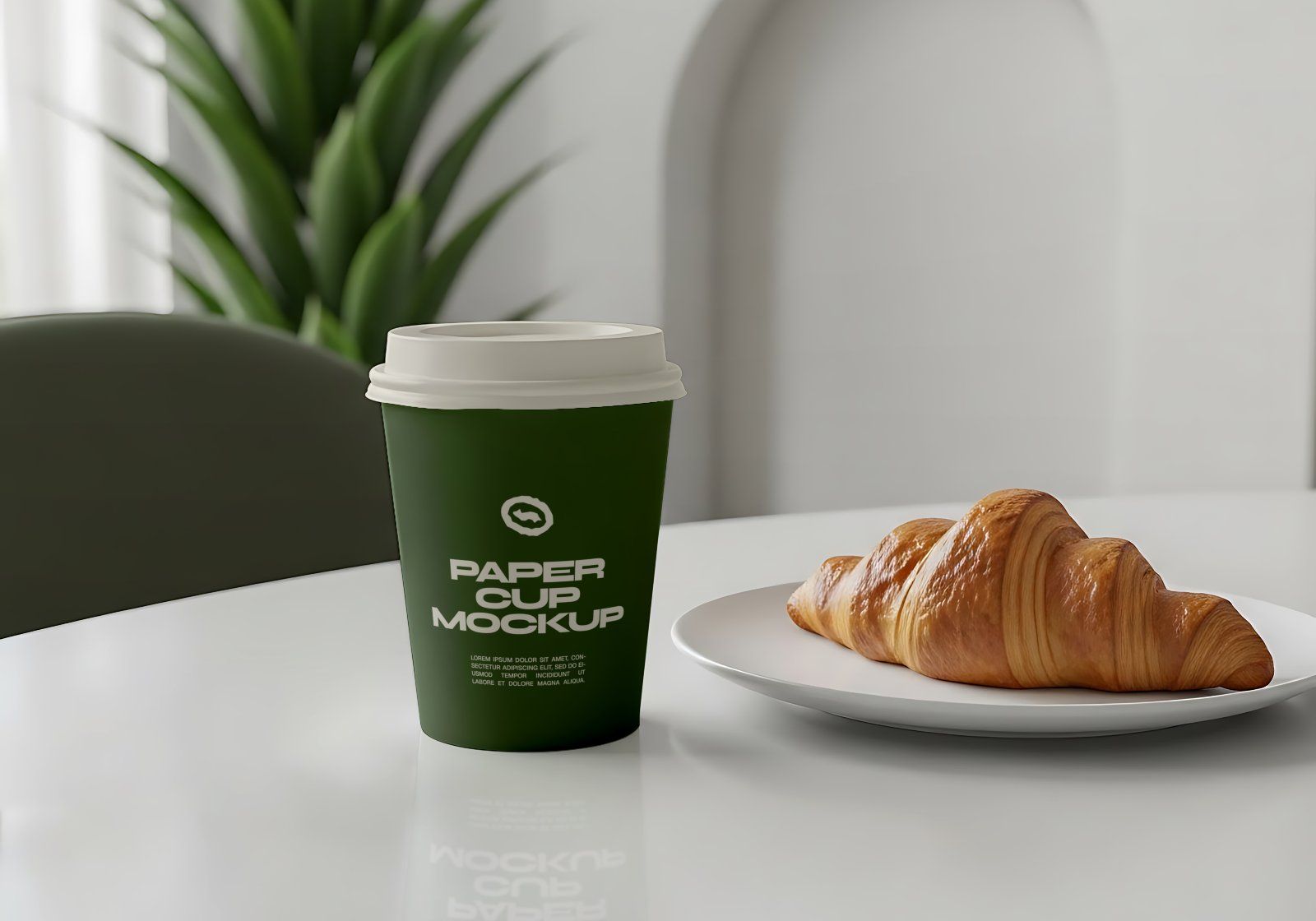 Premium Branding Green Coffee Mockup