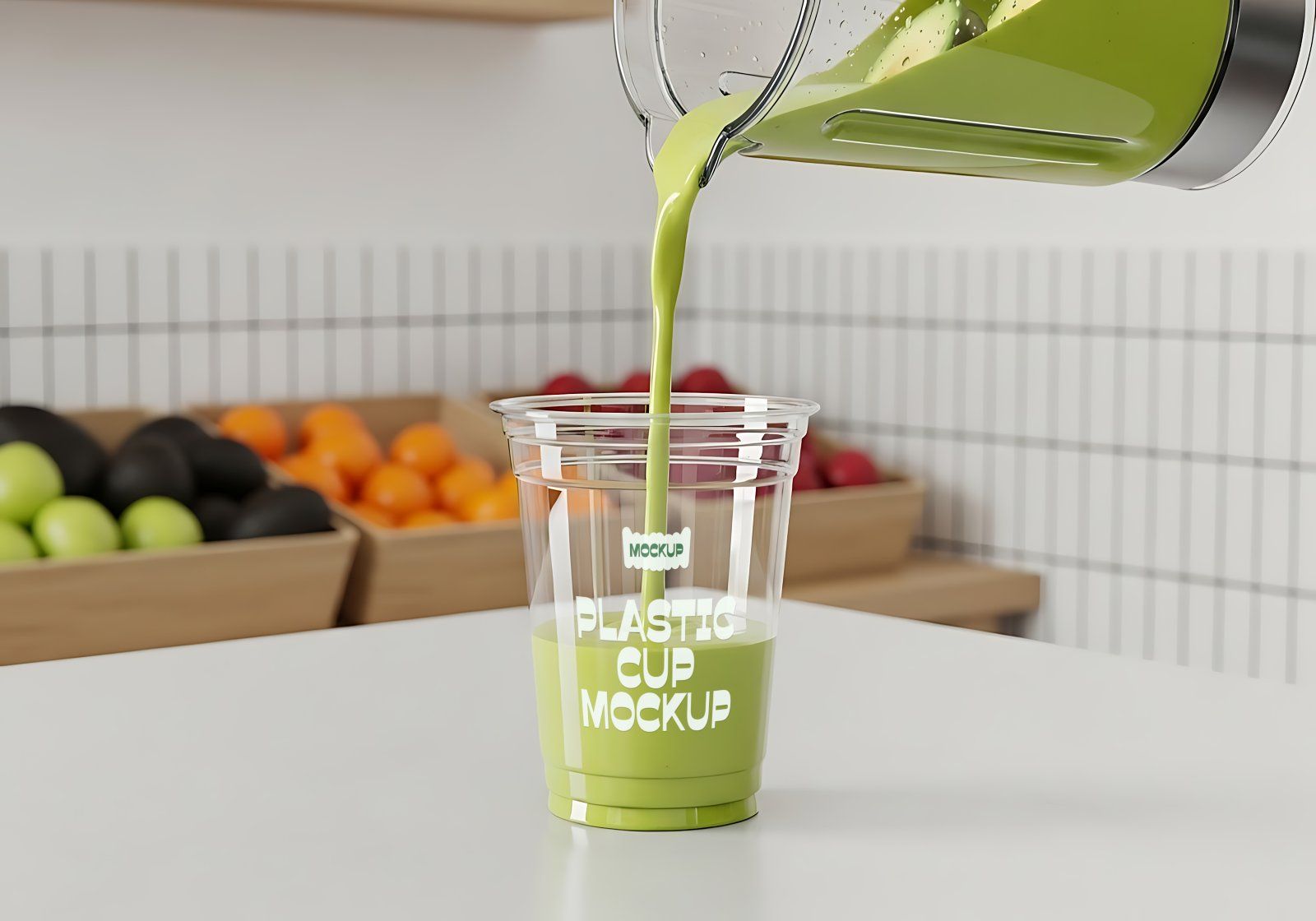 Premium Branding Orange Juice Store Mockup