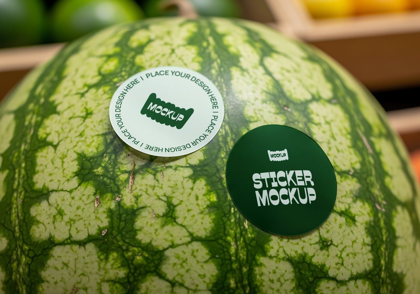 Premium Branding Orange Juice Store Mockup