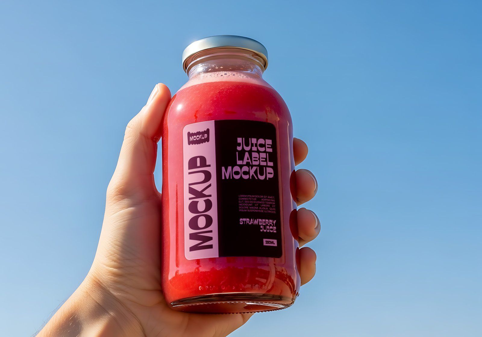 Premium Branding Orange Juice Store Mockup