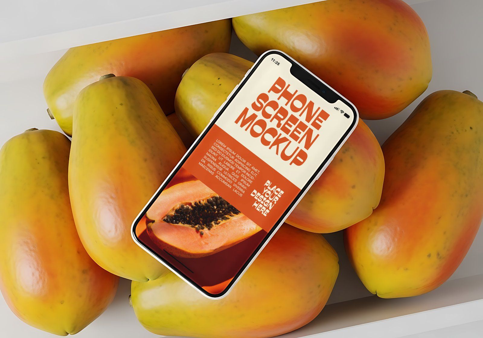 Premium Branding Orange Juice Store Mockup