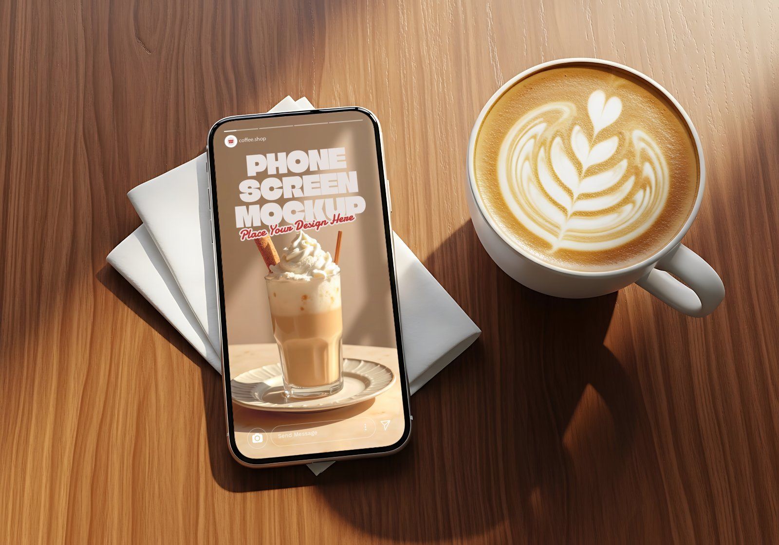 Premium Branding Coffee Store Mockup