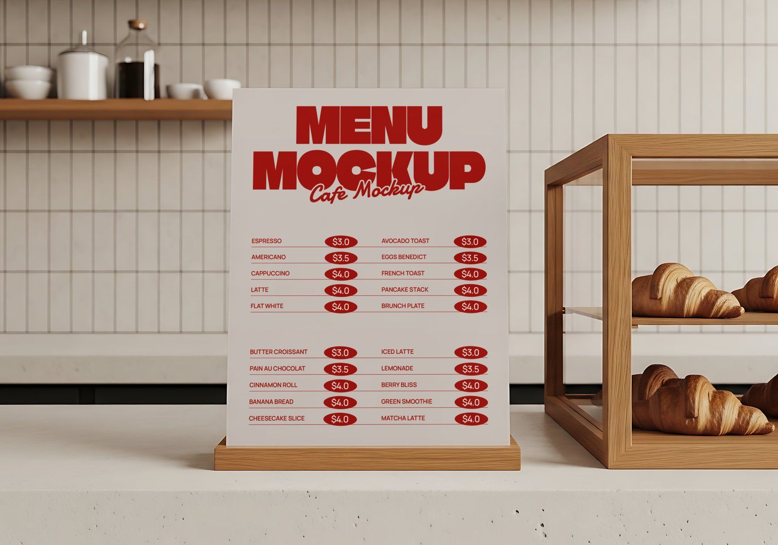 Premium Branding Coffee Store Mockup