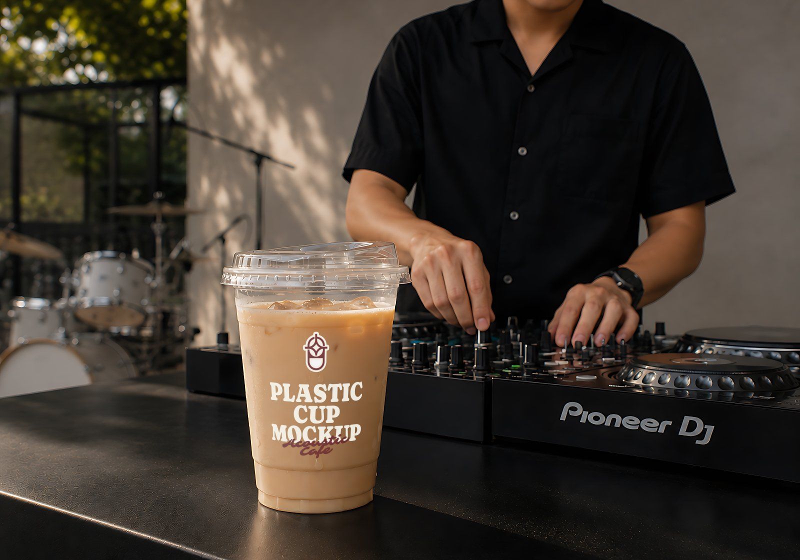 Premium Live Music Cafe Branding Mockup Bundle – 15 Aesthetic PSD Scenes for Coffee Shop & Acoustic