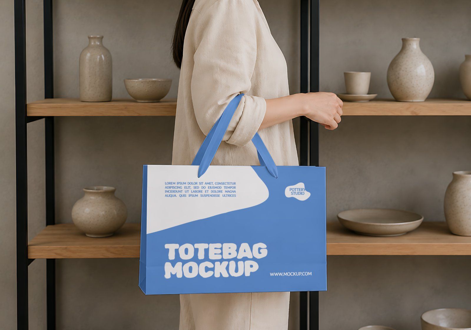 Pottery Studio Branding Mockup Bundle - 15 PSD Templates Ceramic & Pottery Studio Brand Identity Moc — image 16