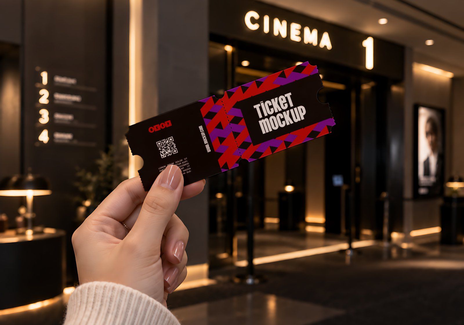 Cinema Branding Mockup Pack - 15 Movie Theater PSD Mockups — image 20