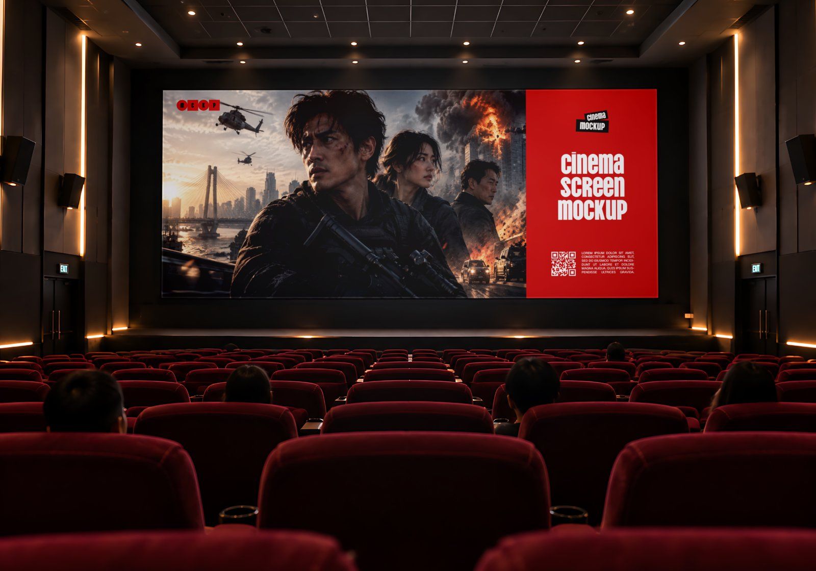 Cinema Branding Mockup Pack - 15 Movie Theater PSD Mockups — image 17