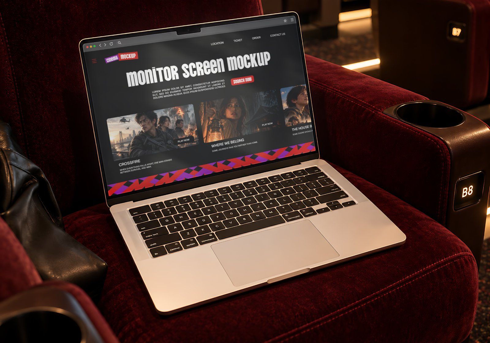 Cinema Branding Mockup Pack - 15 Movie Theater PSD Mockups — image 15