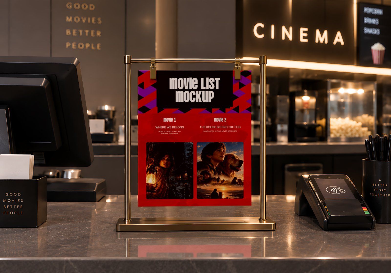 Cinema Branding Mockup Pack - 15 Movie Theater PSD Mockups — image 10