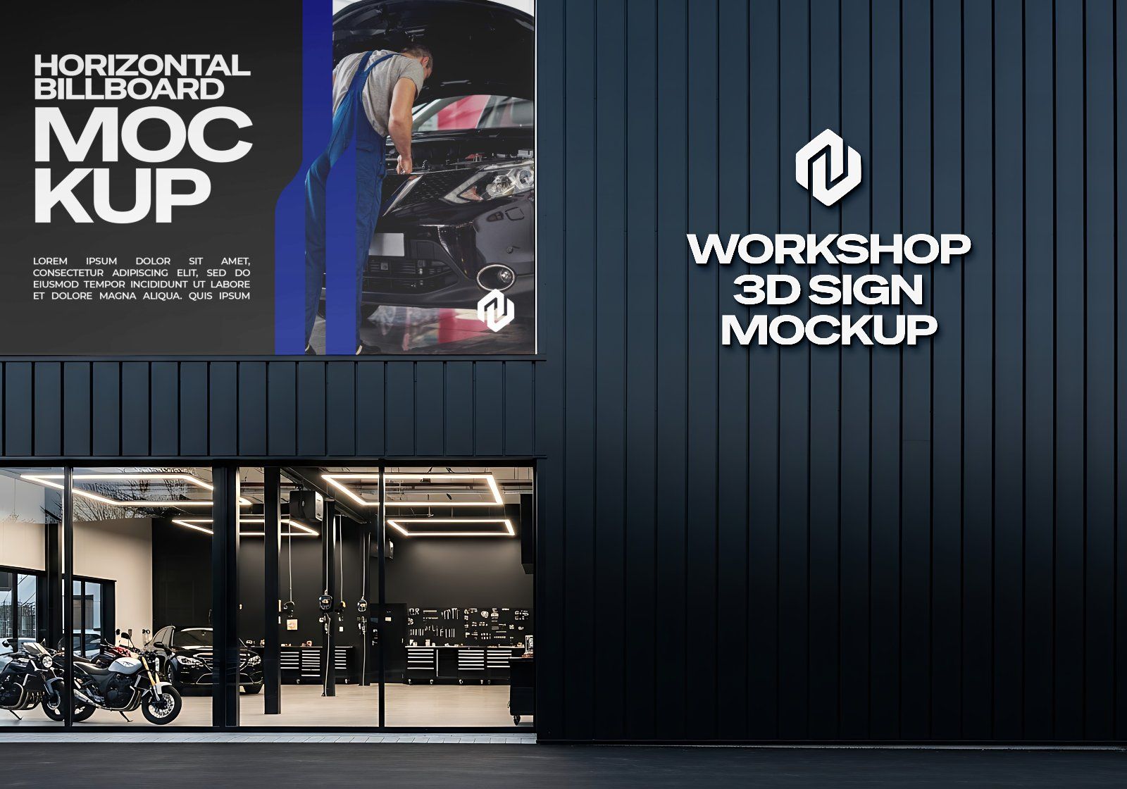 15 Repair Shop Mockup Bundle Mechanic Branding Kit Workshop