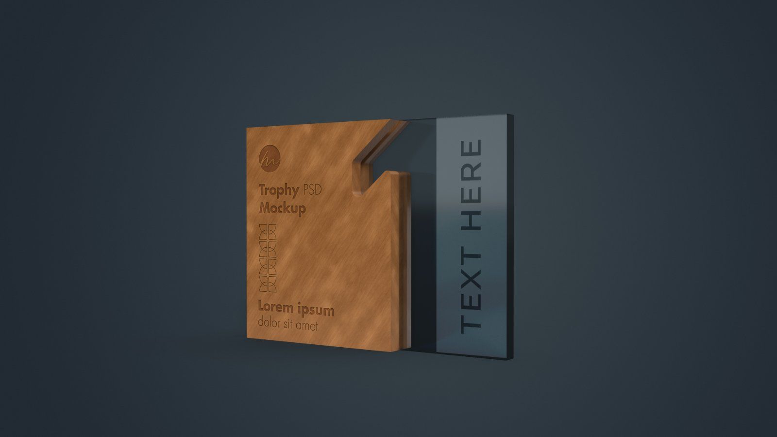 Wooden Number One Trophy Award Mockup - 3 PSDs — image 4
