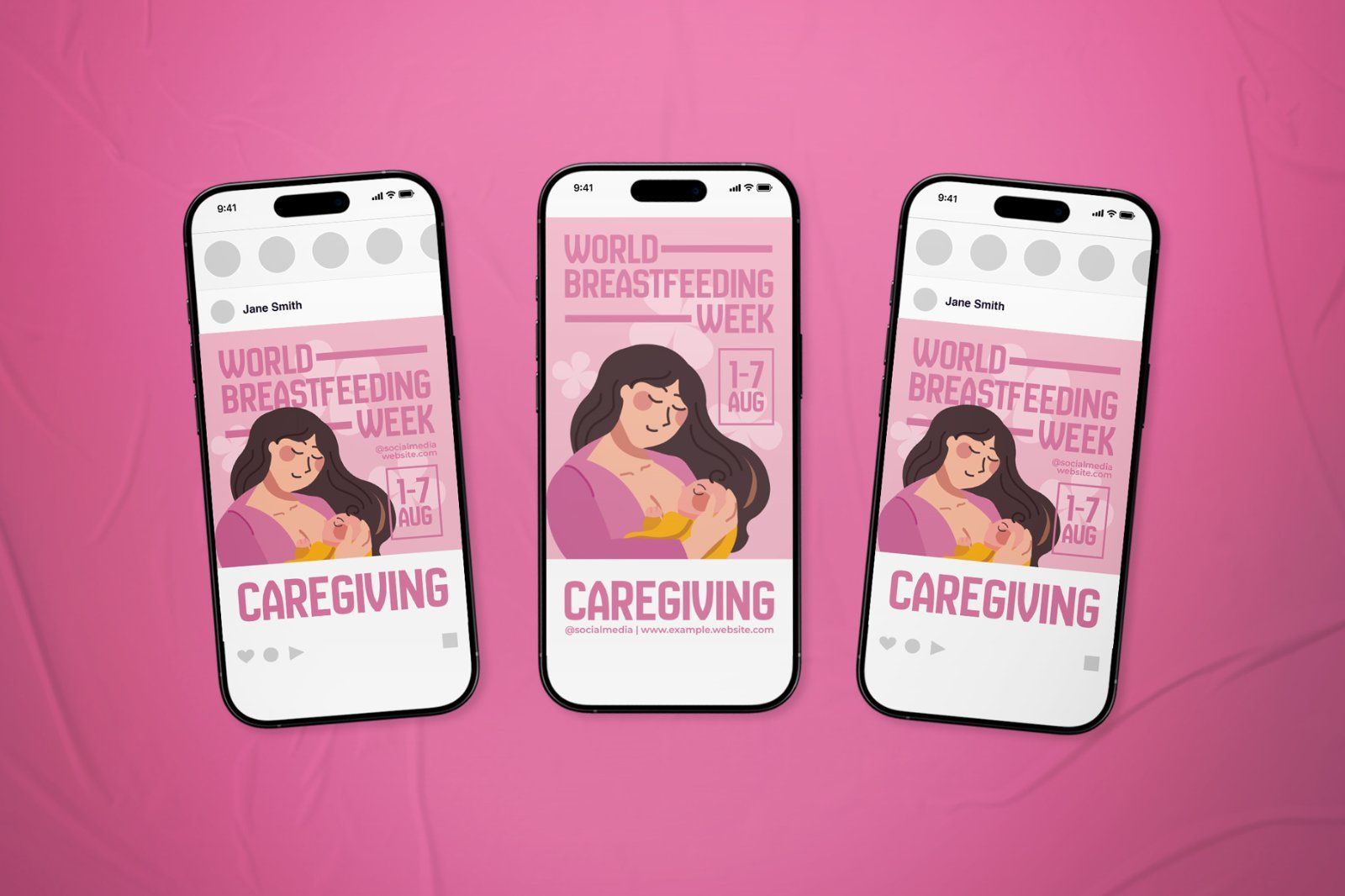 World Breastfeeding Week Flyer Set — image 1