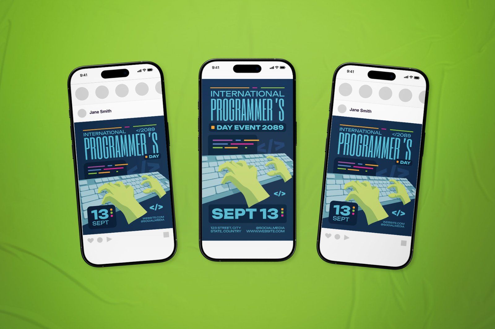 International Programmer's Day Event Flyer Set — image 1