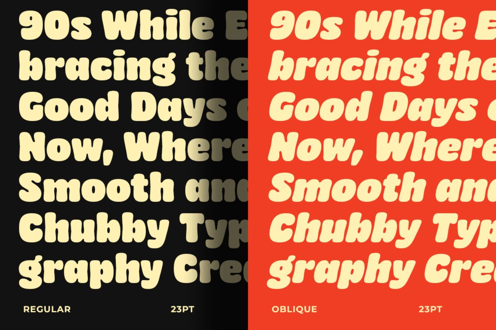Chomp A Bold Chubby Font