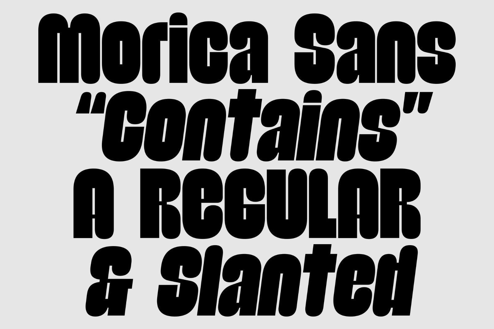 Morica Bold Display Font
