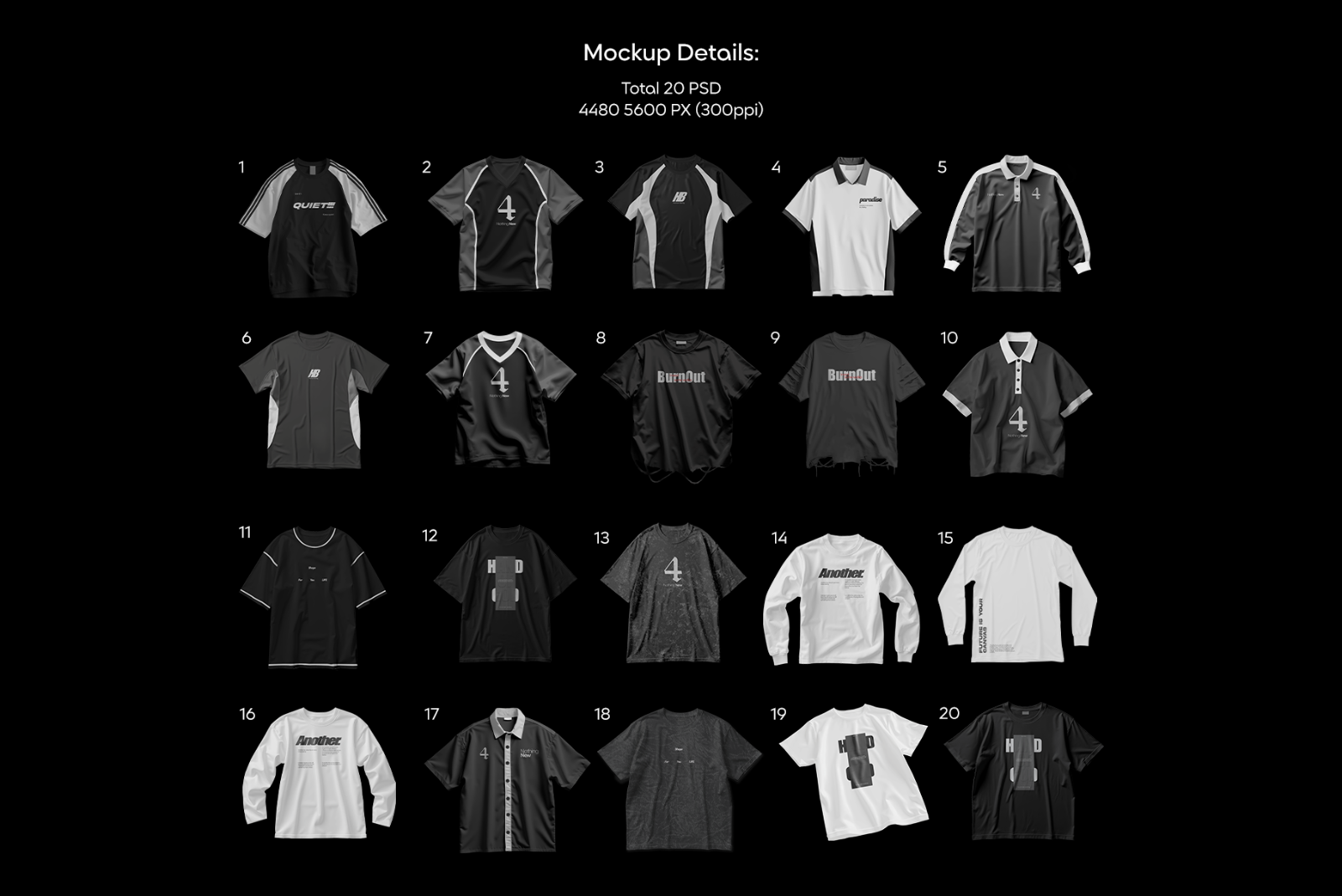 Y2K Apparel Mockup Bundle