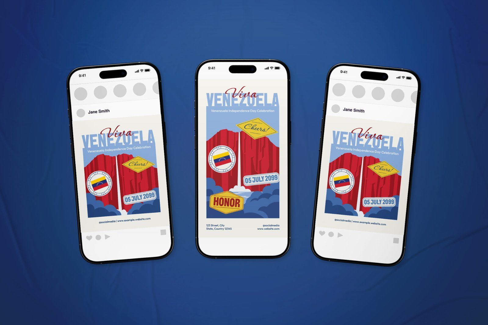 Venezuela Independence Day Event Flyer Set — image 1