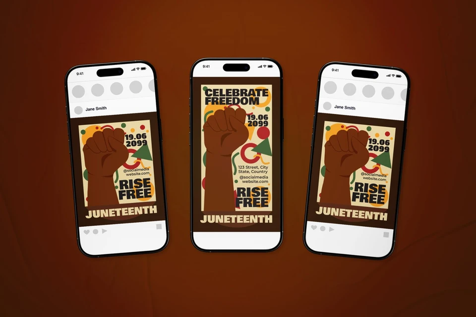 Juneteenth Event Flyer Set