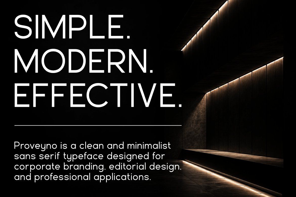 Proveyno | Minimalist Sans Corporate Font — image 2