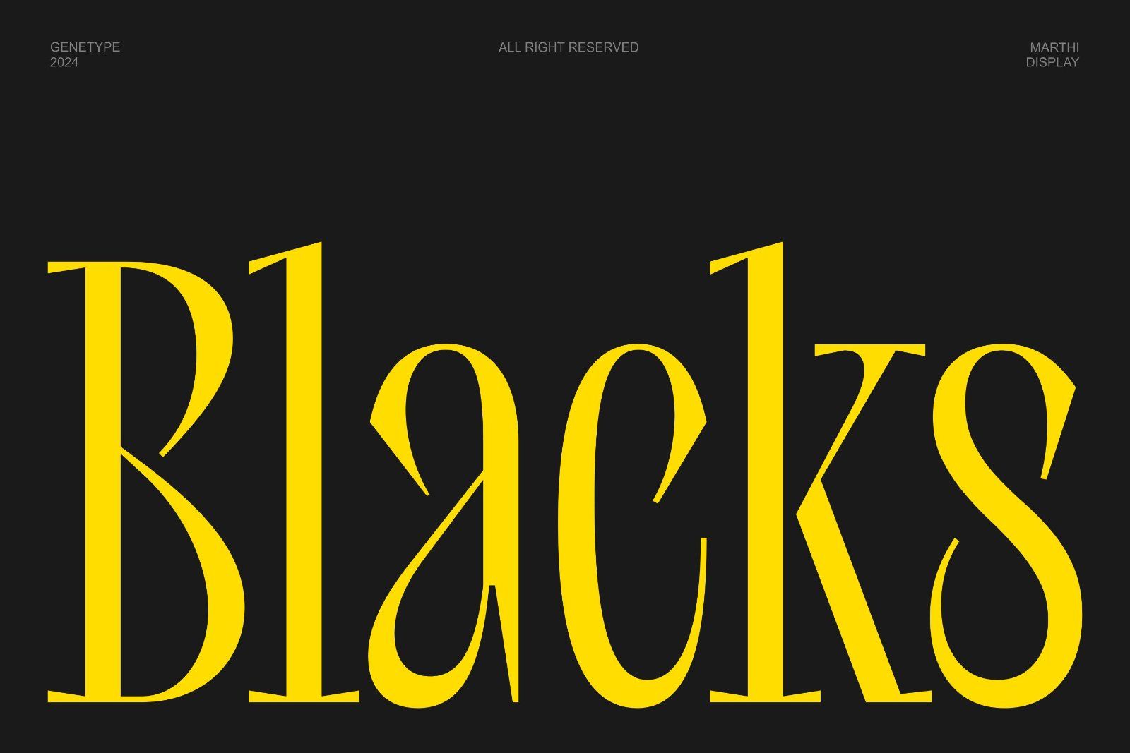 Marthi Display Serif Font