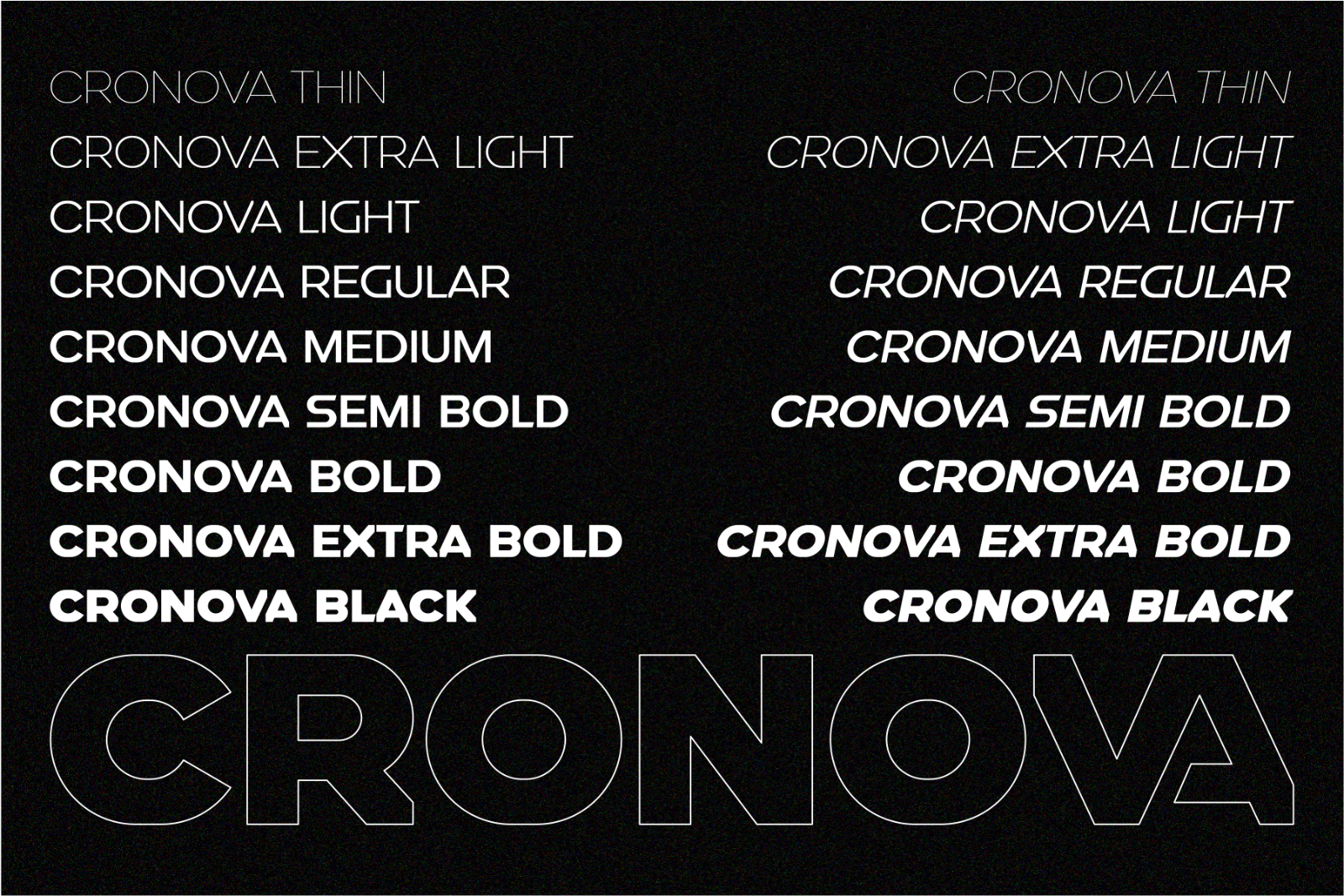 CRONOVA - Futuristic Display Typeface — image 2