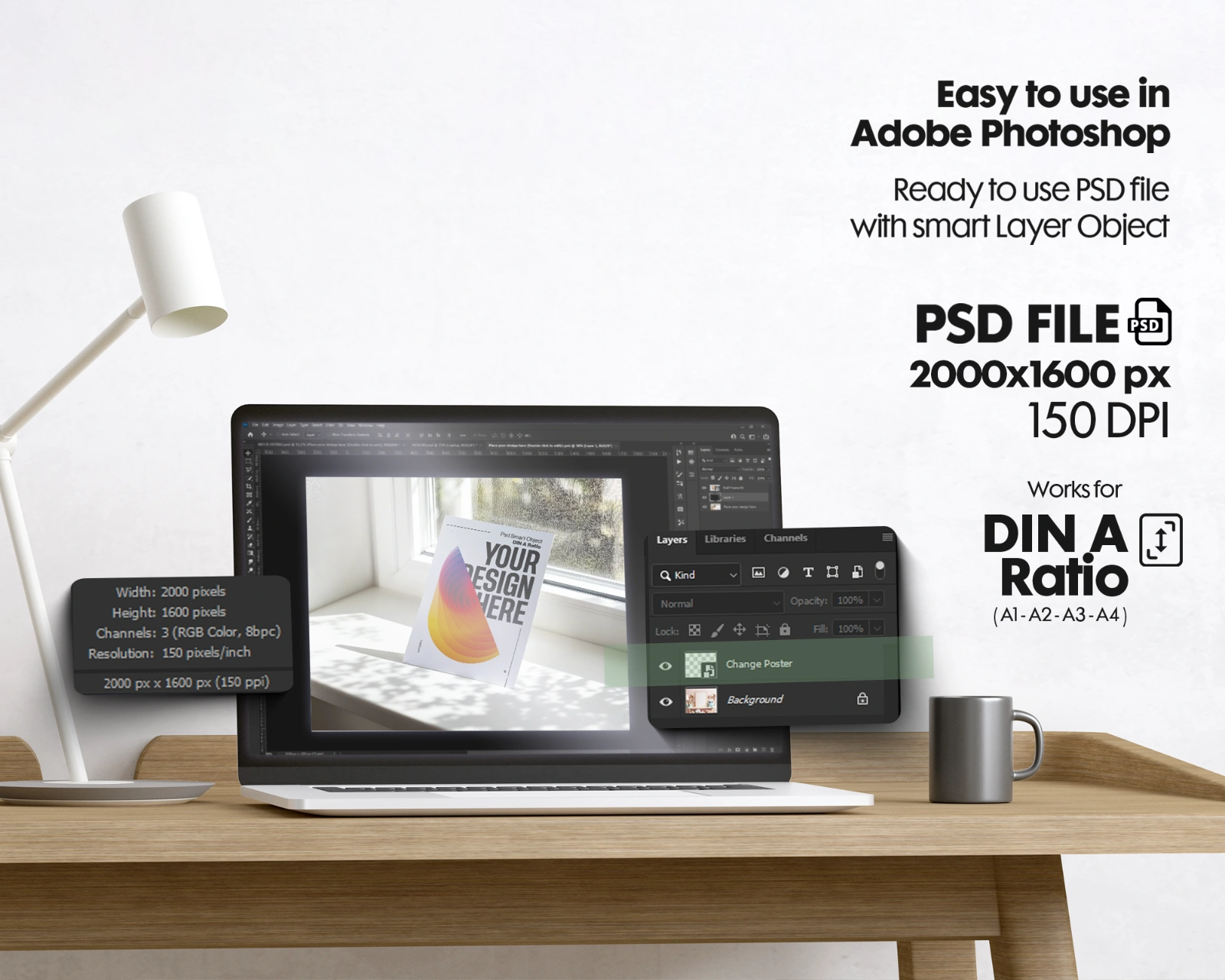 Poster Mockup Bundle: Din A Ratio PSD Template — image 2