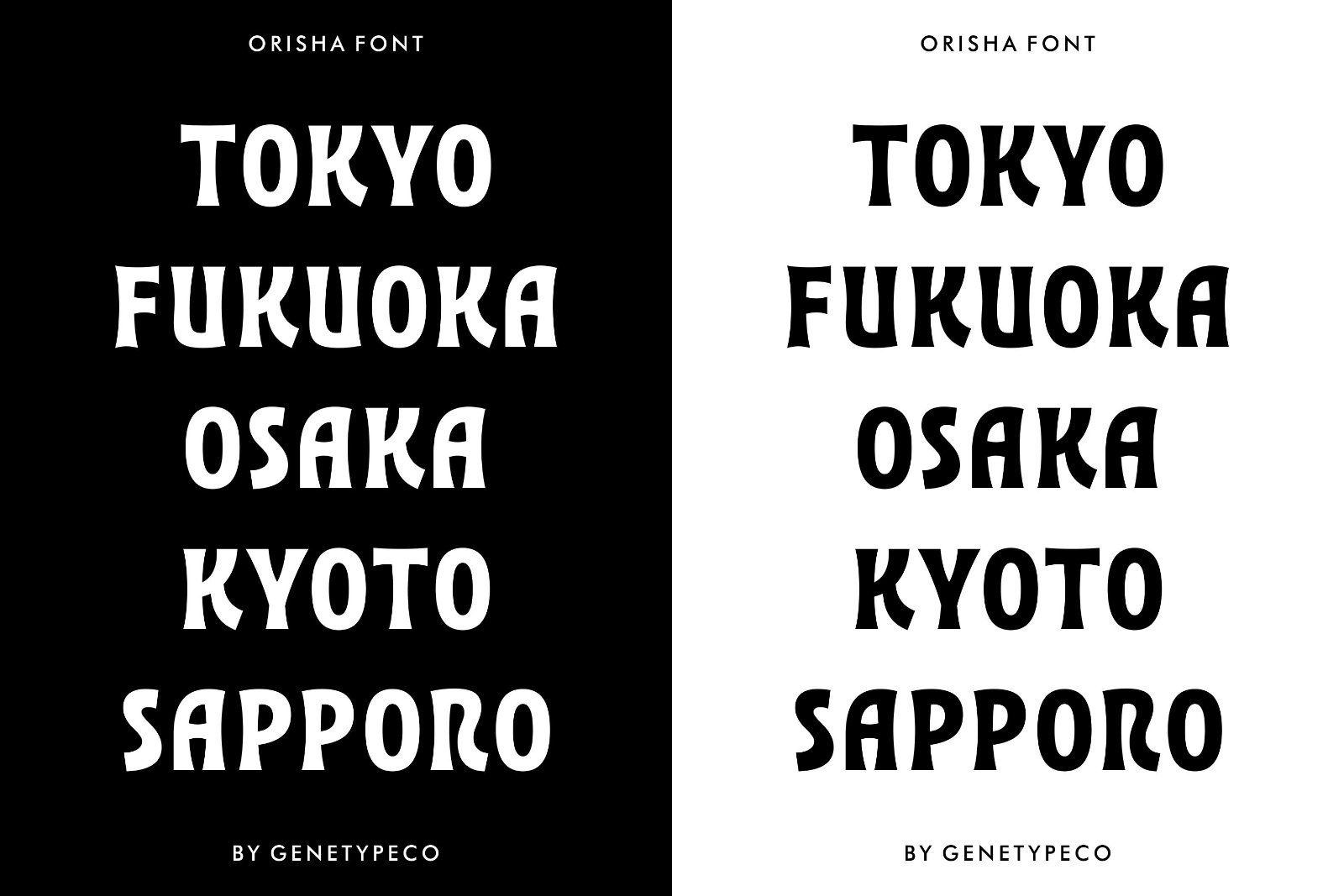 Orisha Display Font