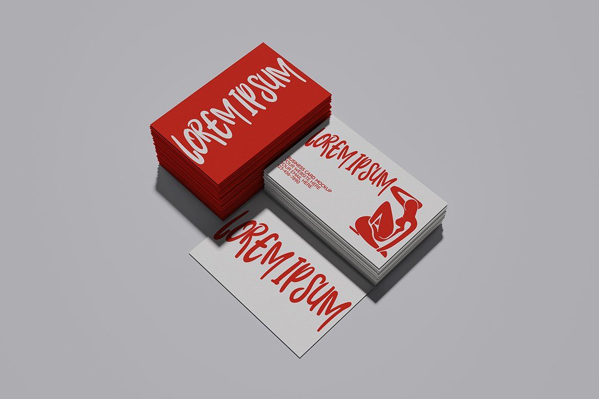 Business Card Mockups (4 Objects)