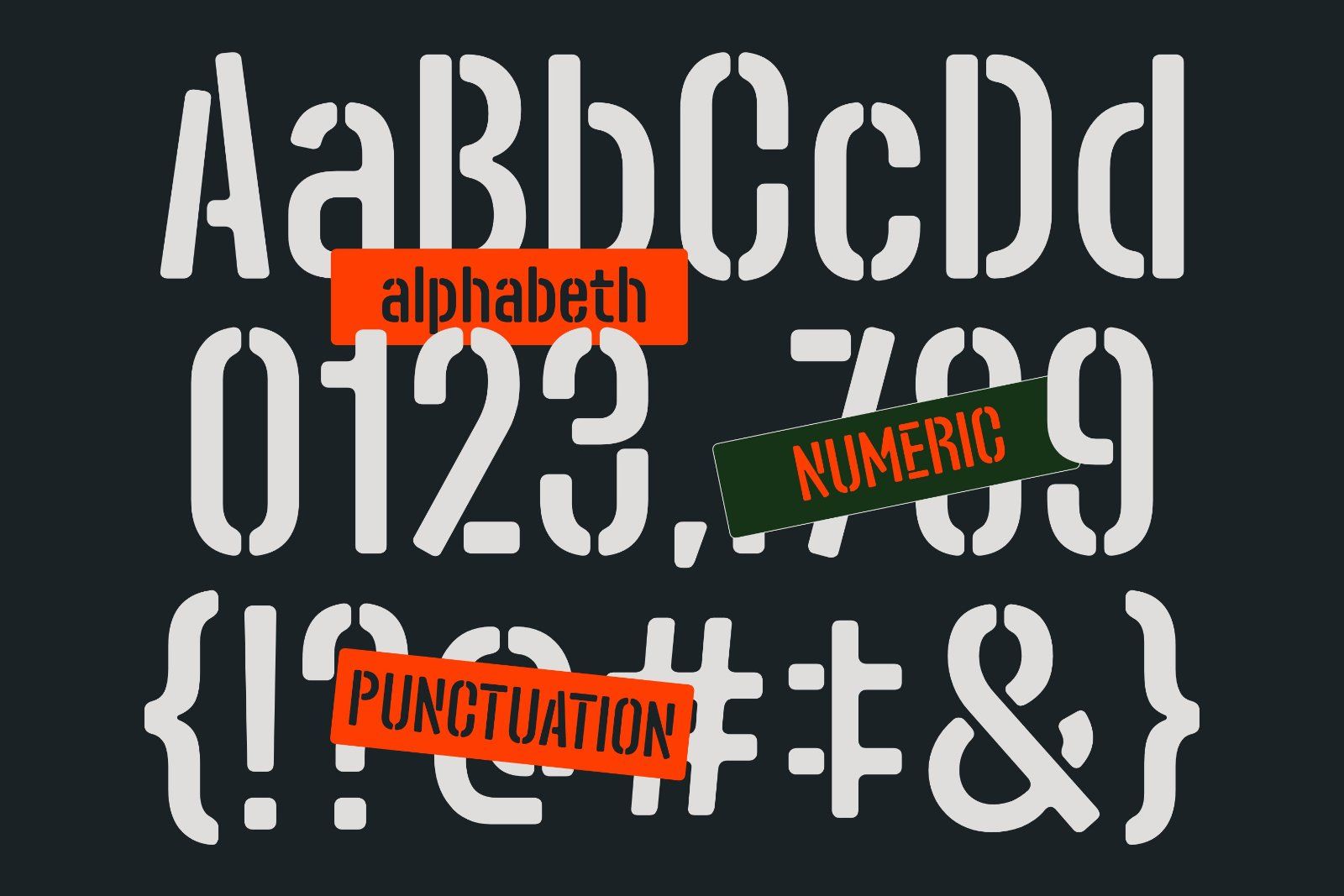 Spencer Stencil Font