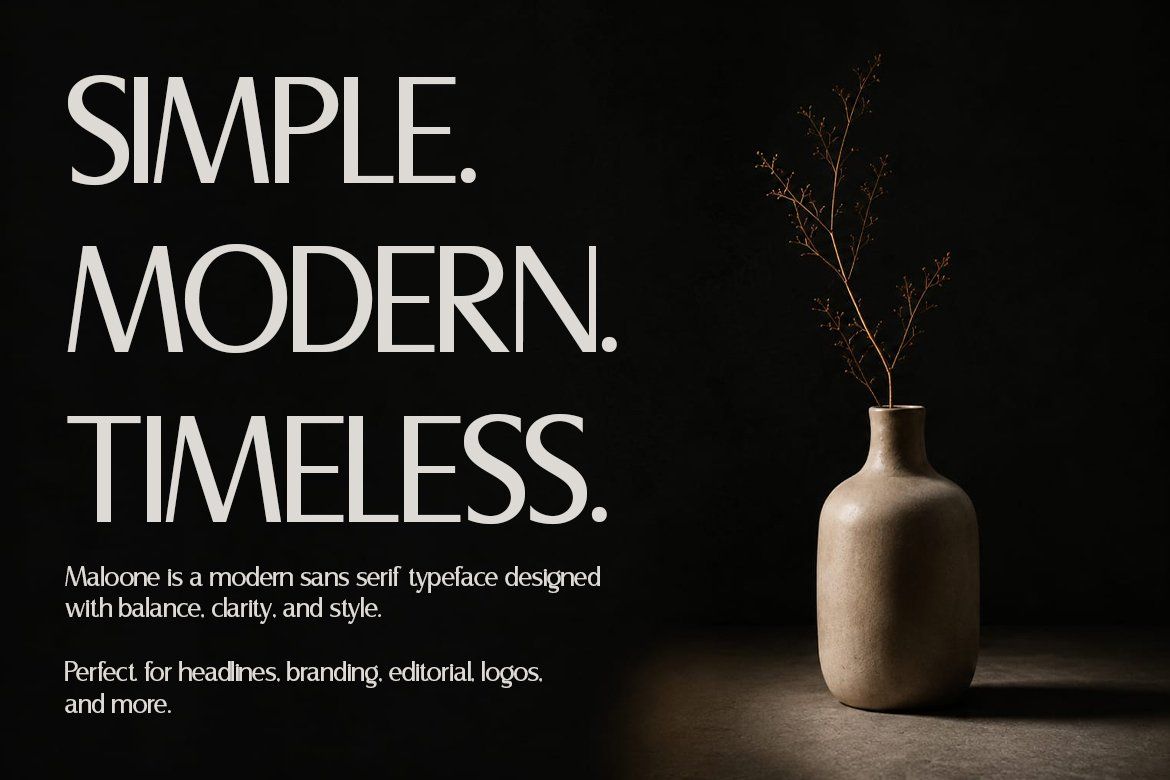 Maloone – Modern Sans Serif Font — image 2