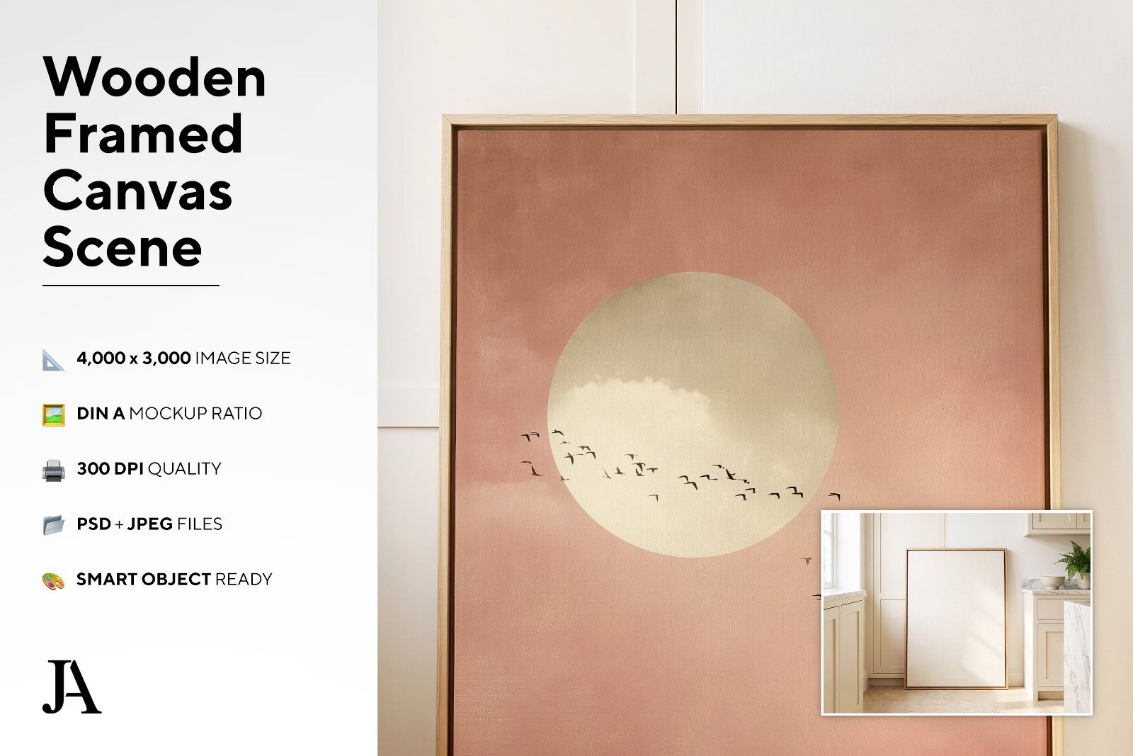 Wooden Framed Canvas | DIN A PSD — image 3