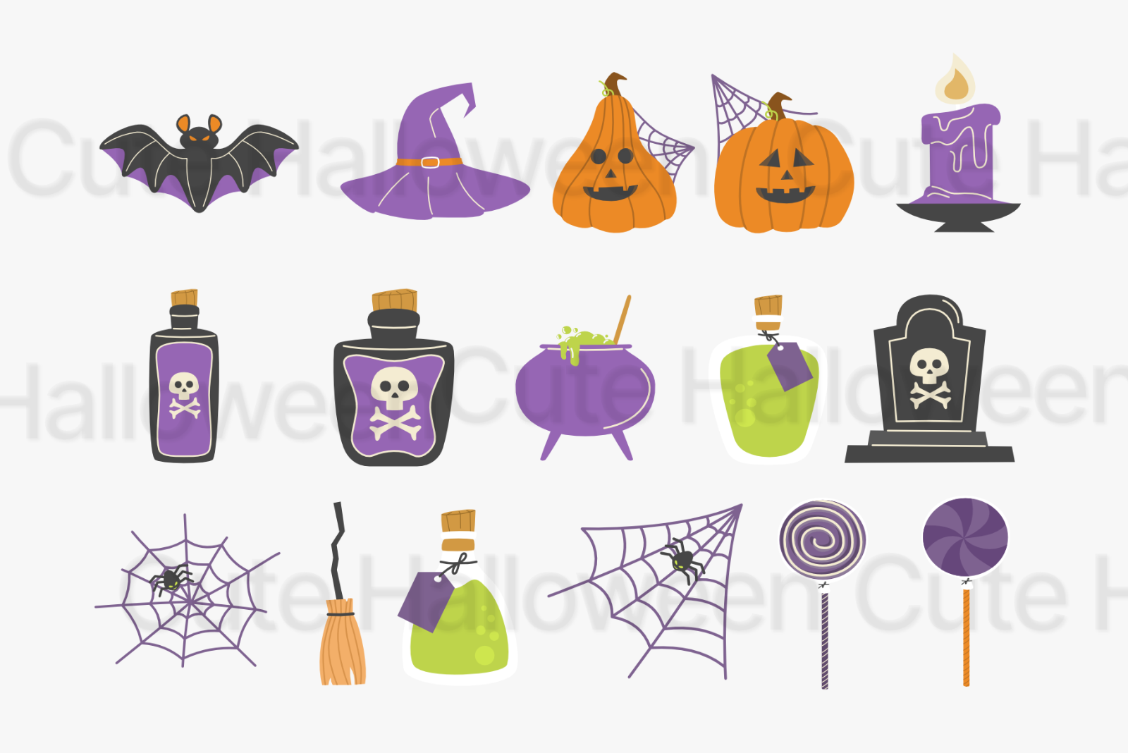 Cute Halloween Vector Illustration — image 2