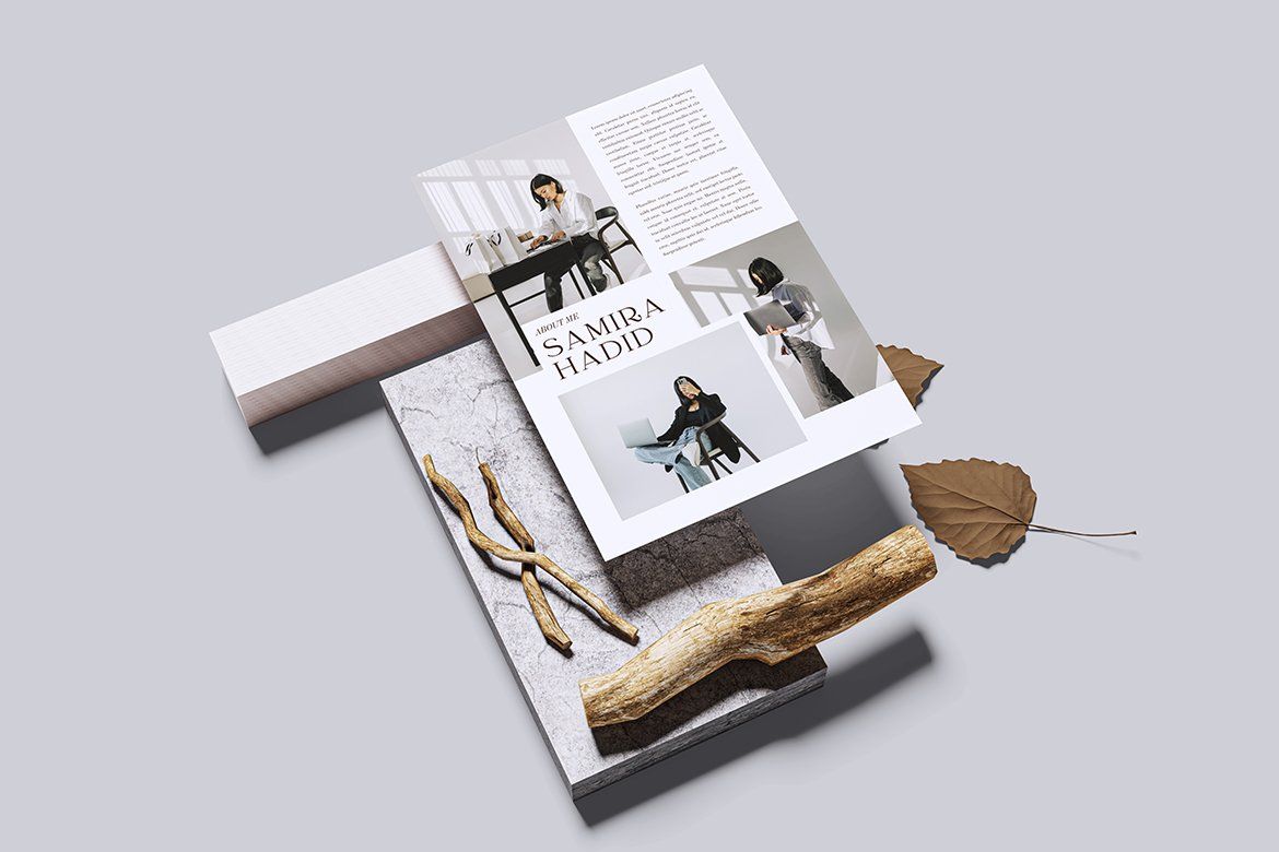 Flyer Mockup – A4 Hanging Clip Horizontal (4 Objects)