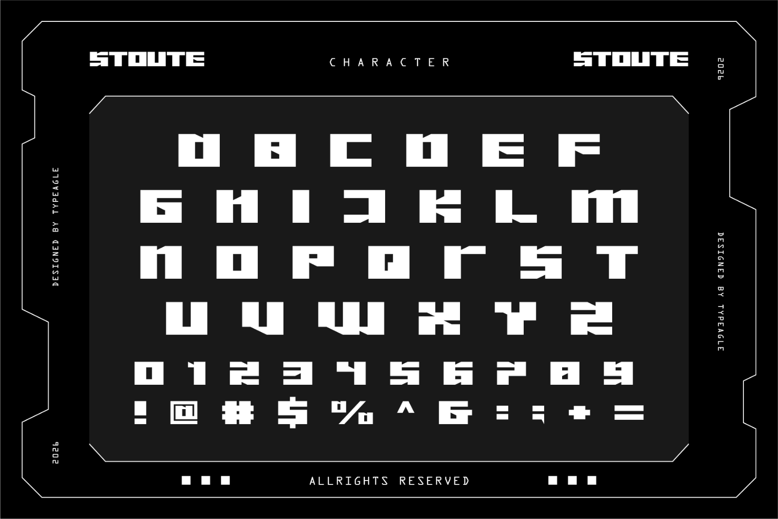 Stoute - Futuristic Display Font — image 2