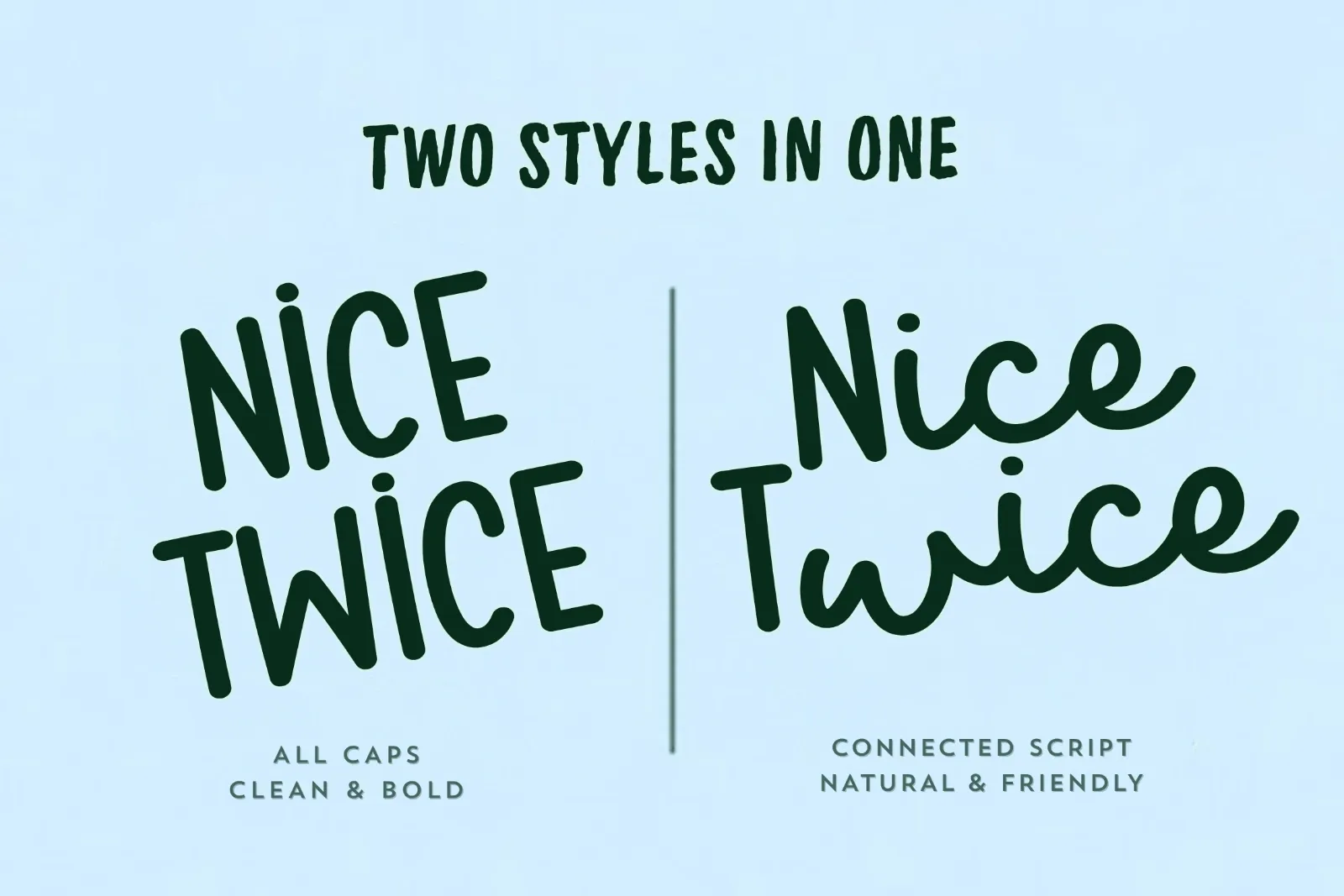 Nice Twice – Playful Handwritten Font Duo Styles — image 3