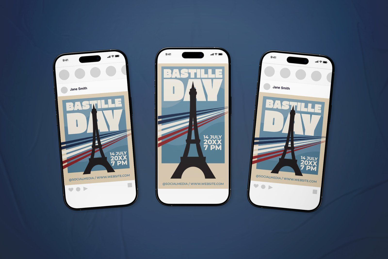 Bastille Day Event Flyer Set — image 1
