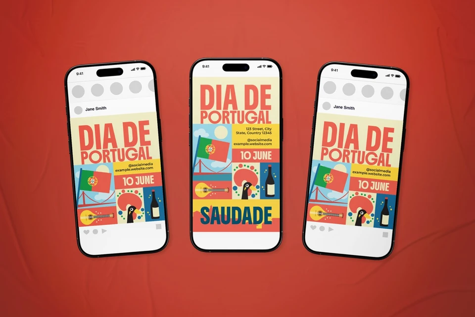 Dia De Portugal Event Flyer Set