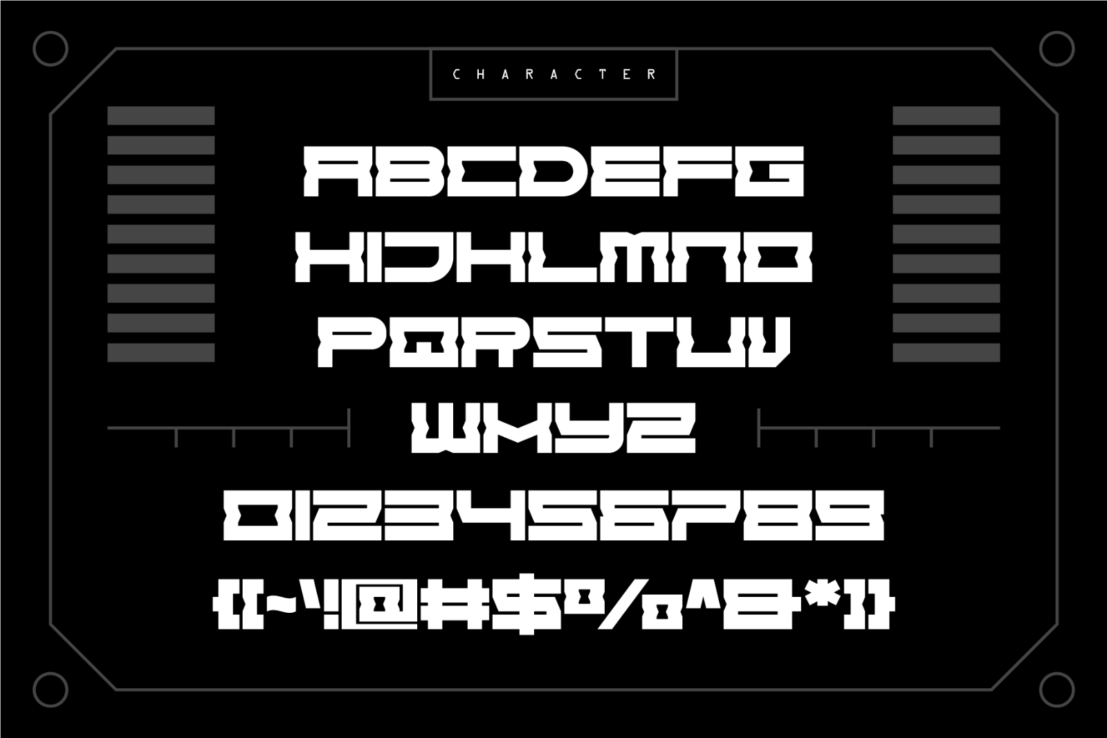 Fegand - Futuristic Display Font — image 2