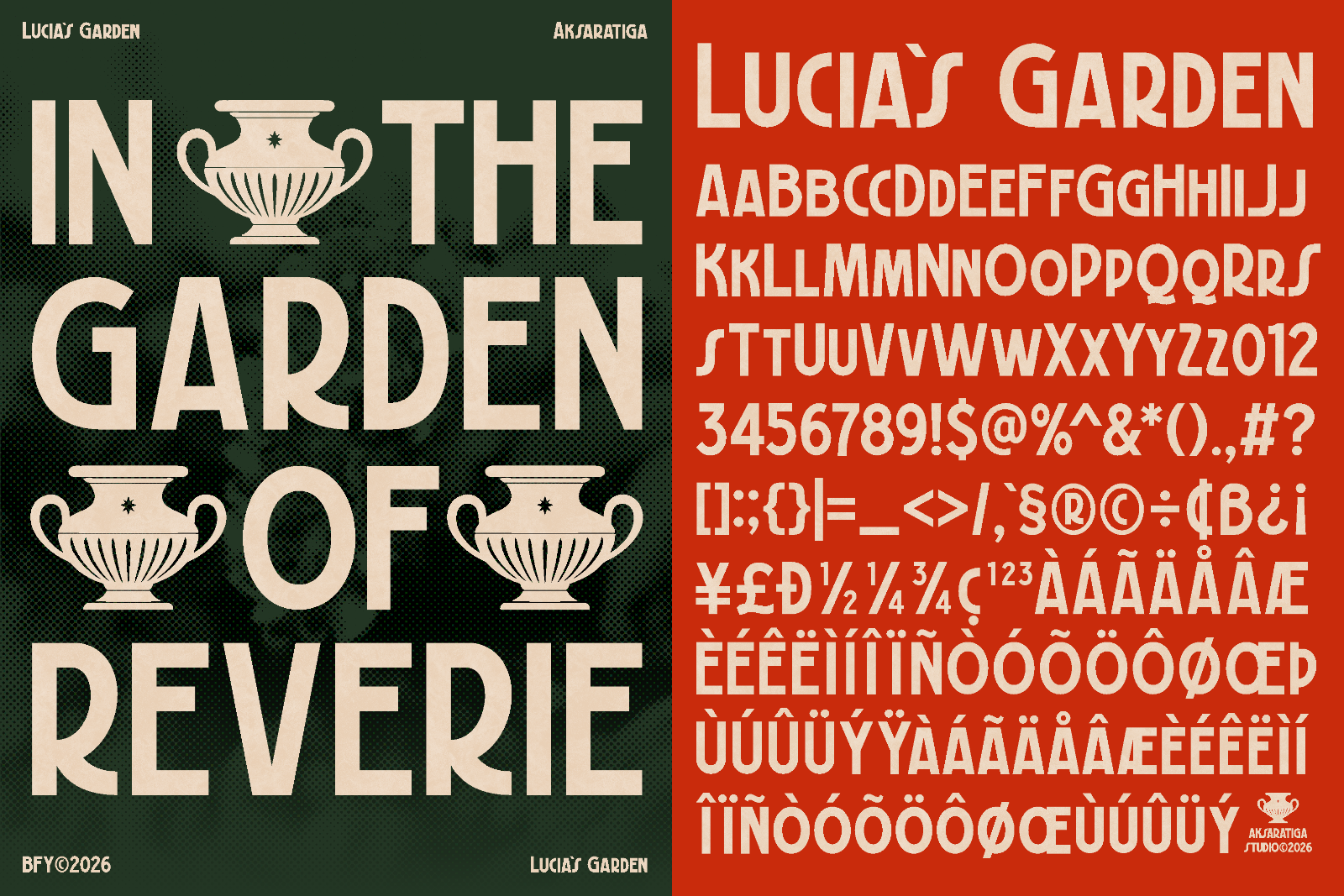 Lucia's Garden - Vintage Display Font — image 2