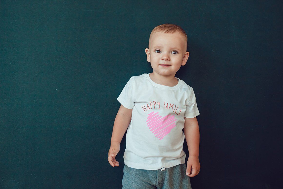 Happy Family T-Shirt Mock-Up