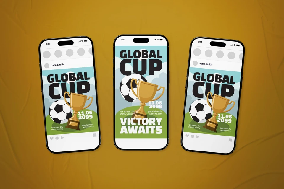 Global Cup Event Flyer Set