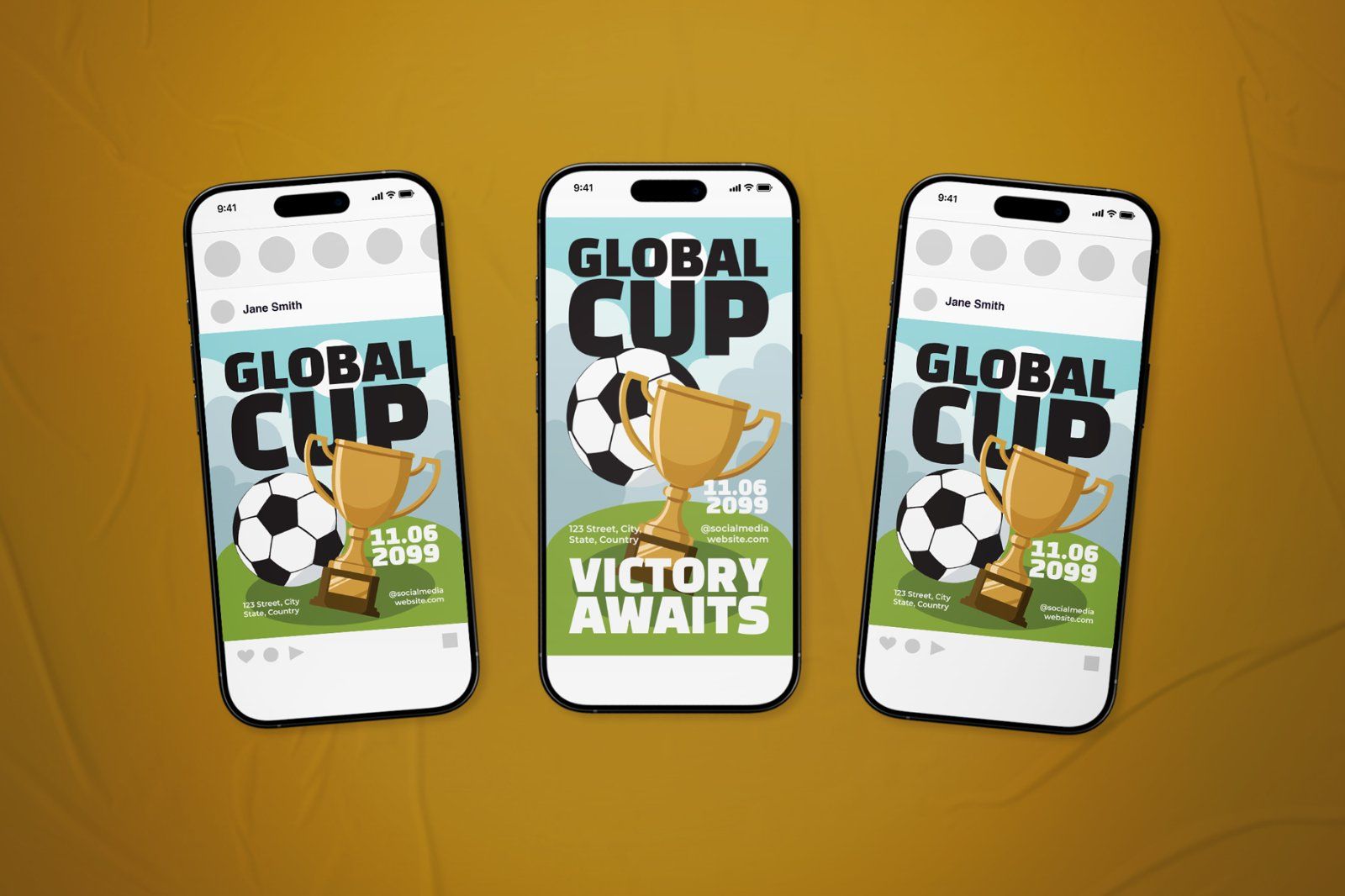 Global Cup Event Flyer Set — image 1