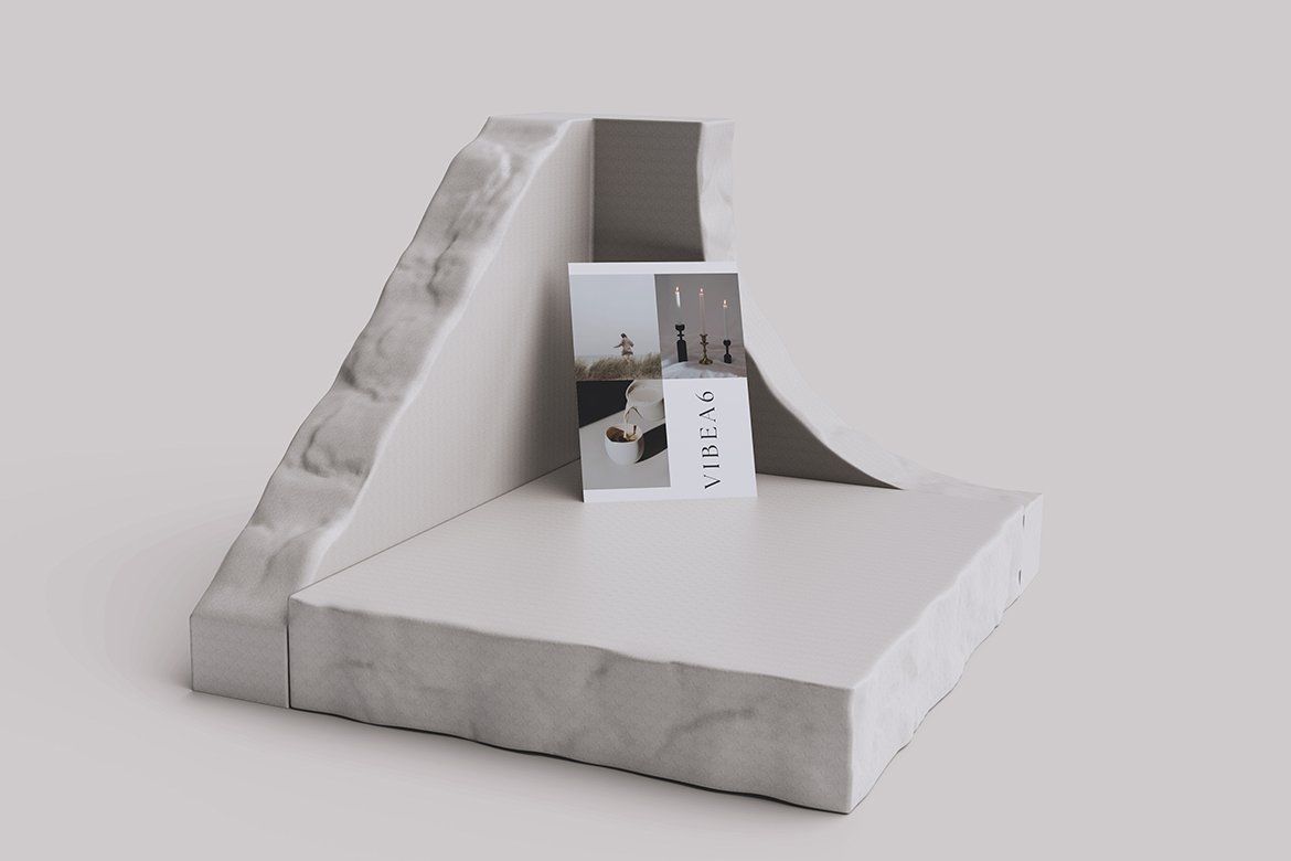 A6 Flyer Mockup (4 Objects)