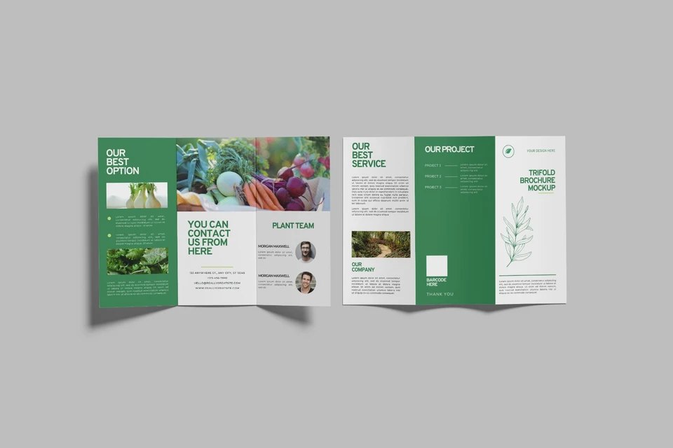 Trifold Brochure Mockup