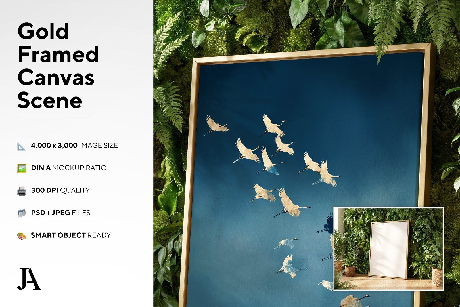Gold Framed Canvas | DIN A PSD — image 3