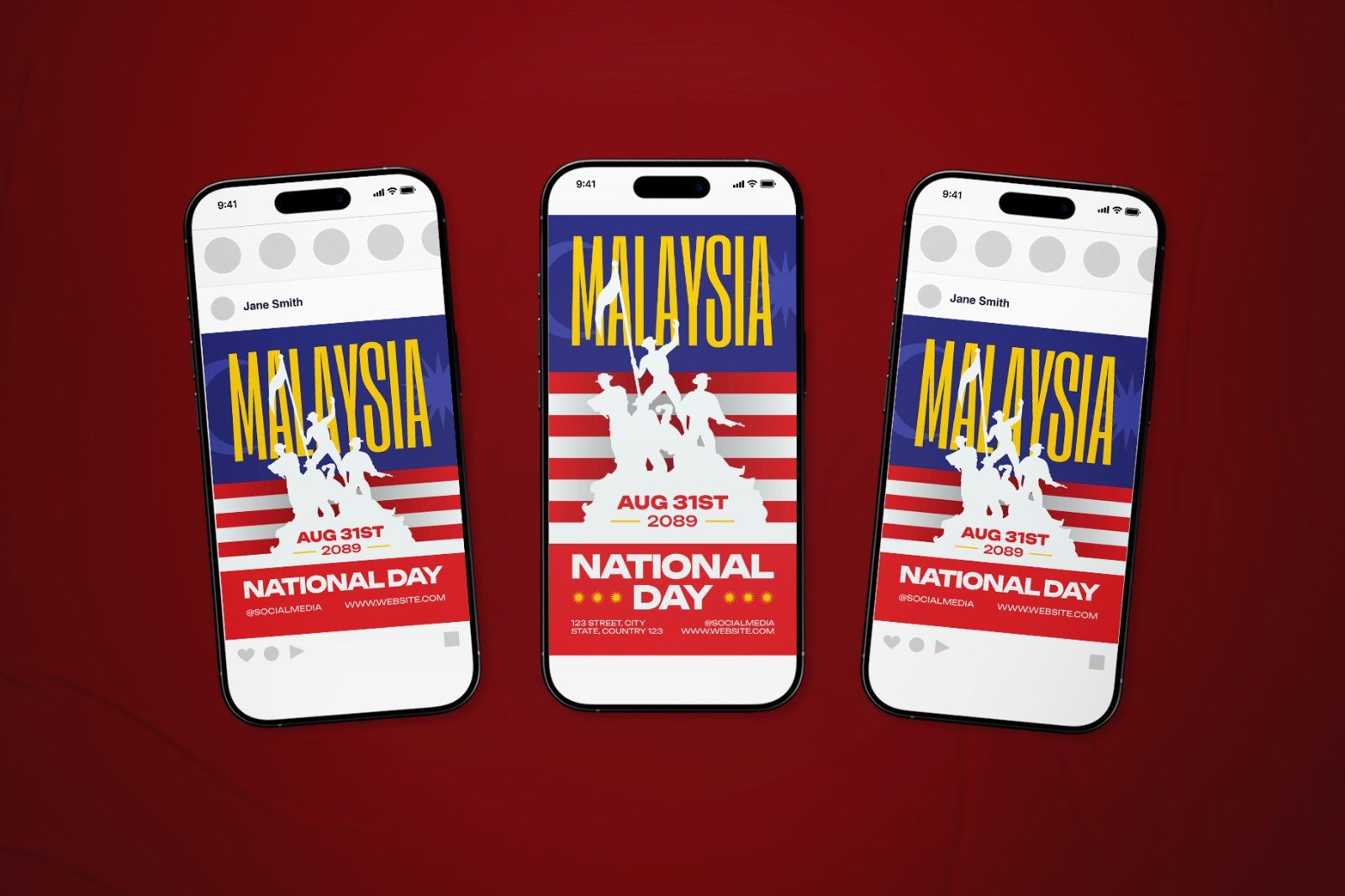 Malaysia National Day Celebration Flyer Set — image 1
