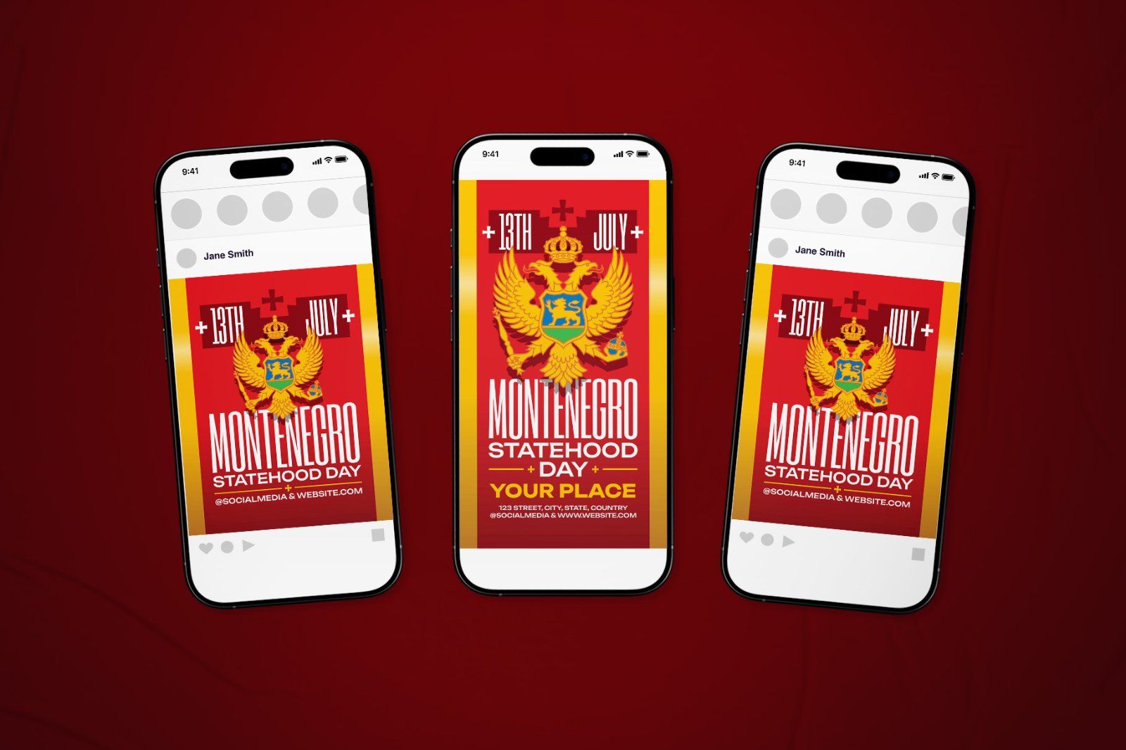 Montenegro Statehood Day Flyer Set — image 1